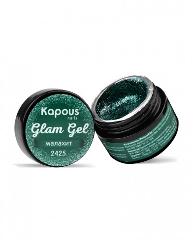 Гель-краска «Glam Gel», малахит, 5 мл