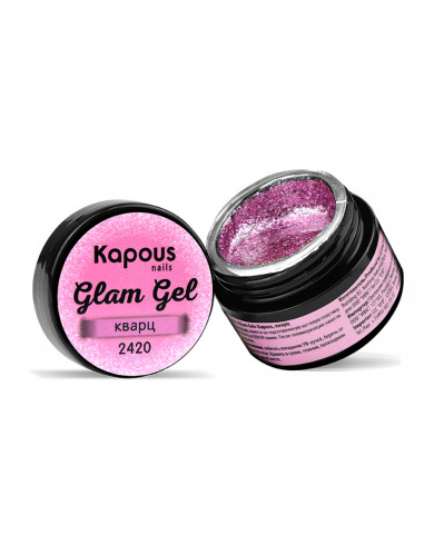 Гель-краска «Glam Gel», кварц, 5 мл